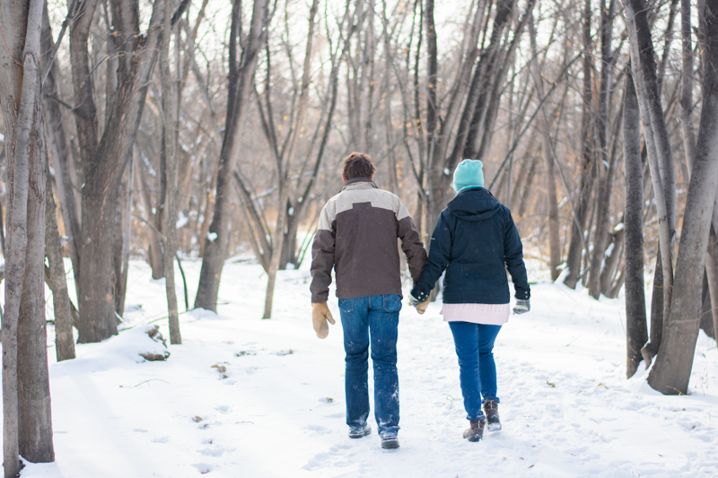 Engagement Session in the Woods -- Fargo Engagement Photography 