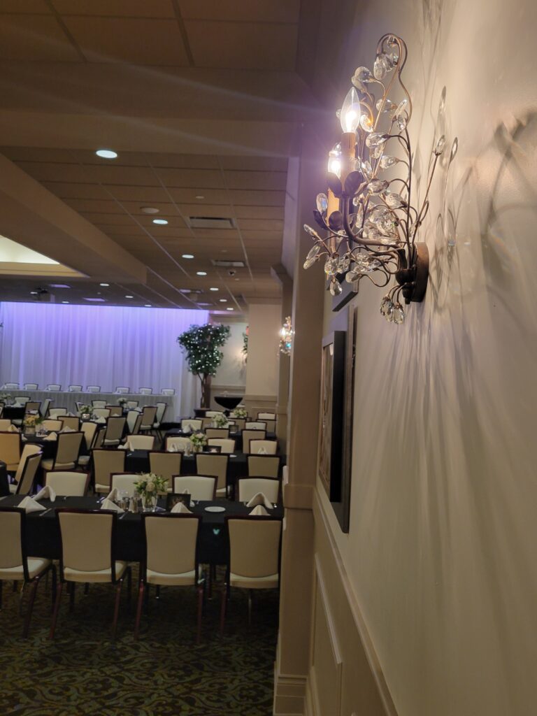 Prarie Rose Ballroom Light | Avalon Event Center